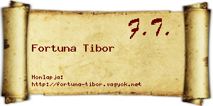 Fortuna Tibor névjegykártya